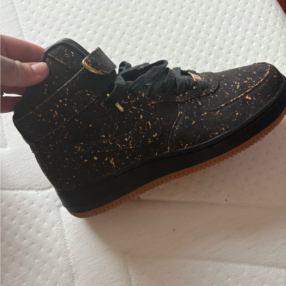 Nike Black and Gold Speckled Sneakers